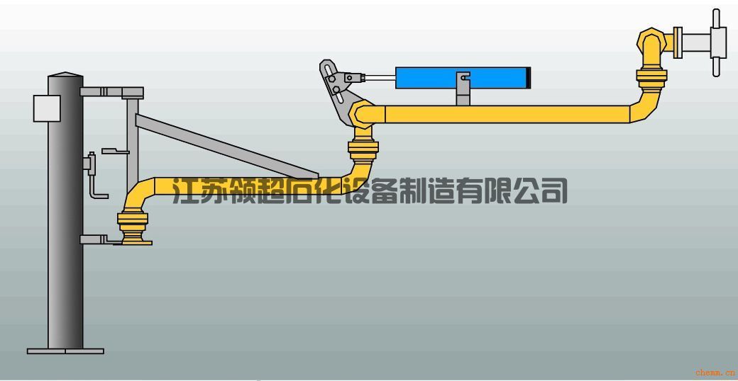 新疆輪臺(tái)客戶定制采購(gòu)的AL2503底部裝卸鶴管，已發(fā)往使用現(xiàn)場(chǎng)(1)