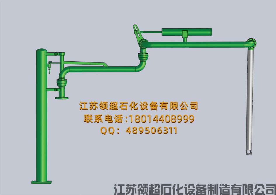 遼寧開源客戶定制采購(gòu)的AL1403型汽車頂部裝卸臂（裝油鶴管）已通過物流發(fā)往使用現(xiàn)場(chǎng)(1)